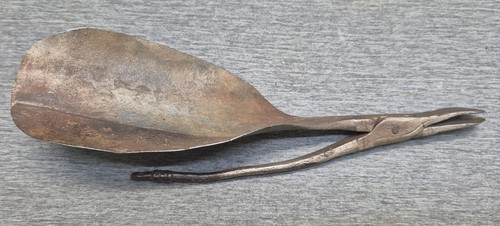 Antiker schuhlöffel mit zange - antiker,