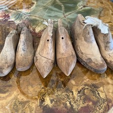 3 PAAR ALTE  HOLZ SCHUHLEISTEN