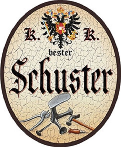 Schuster nostalgieschild - schuster,